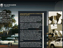 Tablet Screenshot of blackhawklogistics.com.au